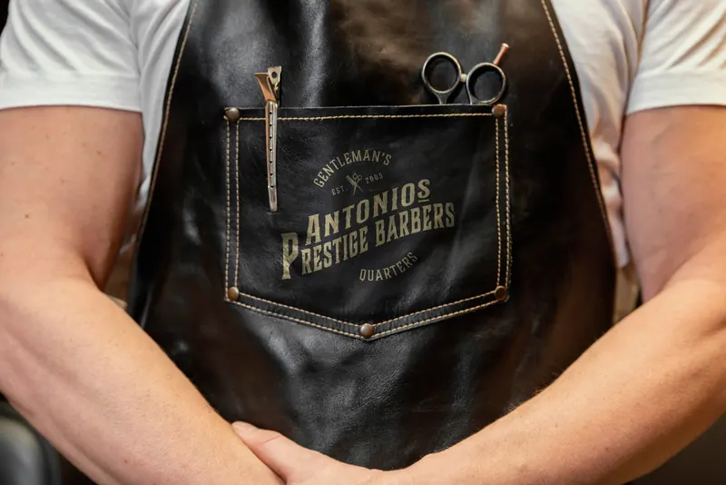 Antonio’s Prestige Barbers identity, application 1 of 13