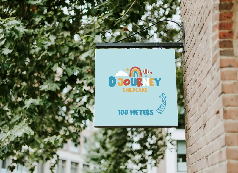 Djourney Childcare identity, application 11 of 24