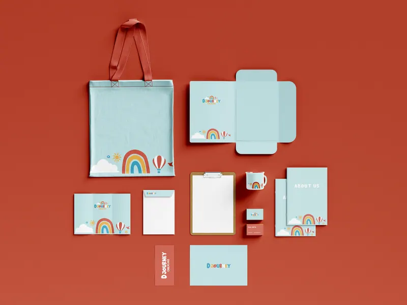 Djourney Childcare identity, application 16 of 24