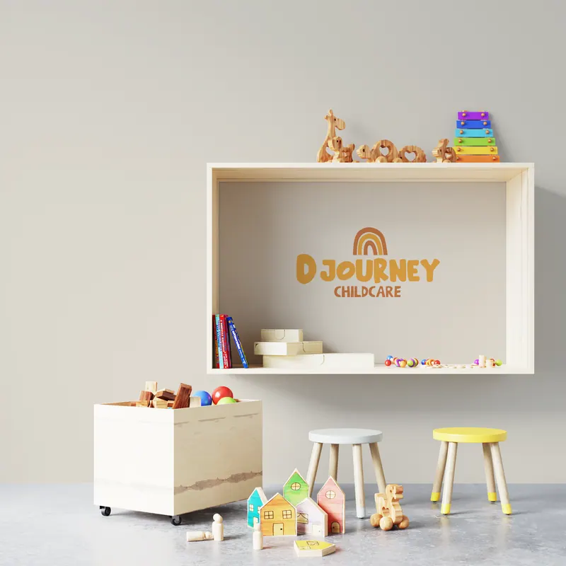 Djourney Childcare identity, application 20 of 24
