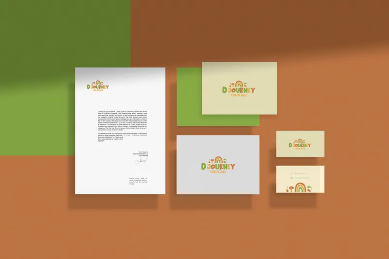 Djourney Childcare identity, application 21 of 24