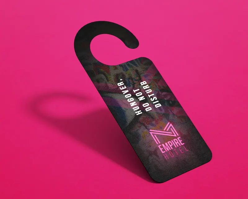 Empire Hotel identity, application 1 of 10