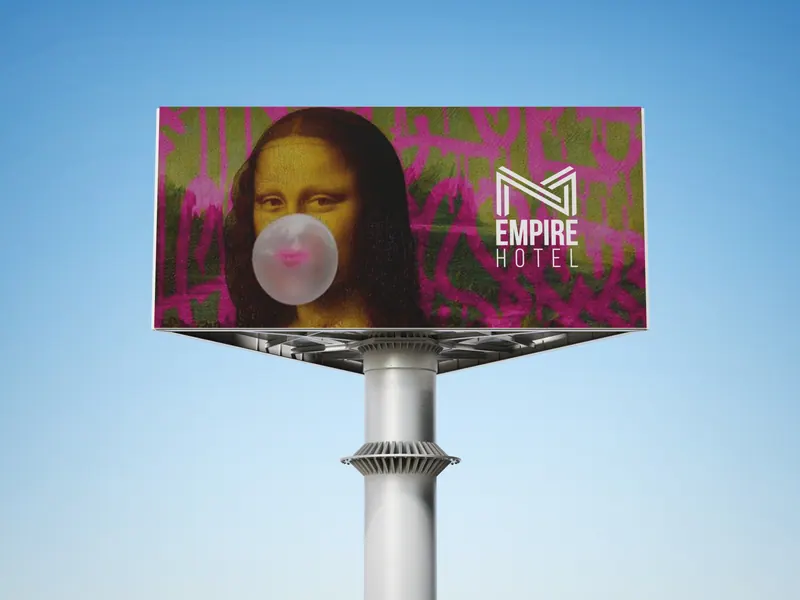 Empire Hotel identity, application 4 of 10