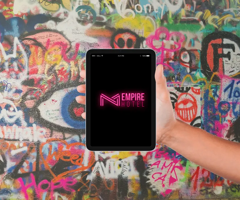 Empire Hotel identity, application 5 of 10