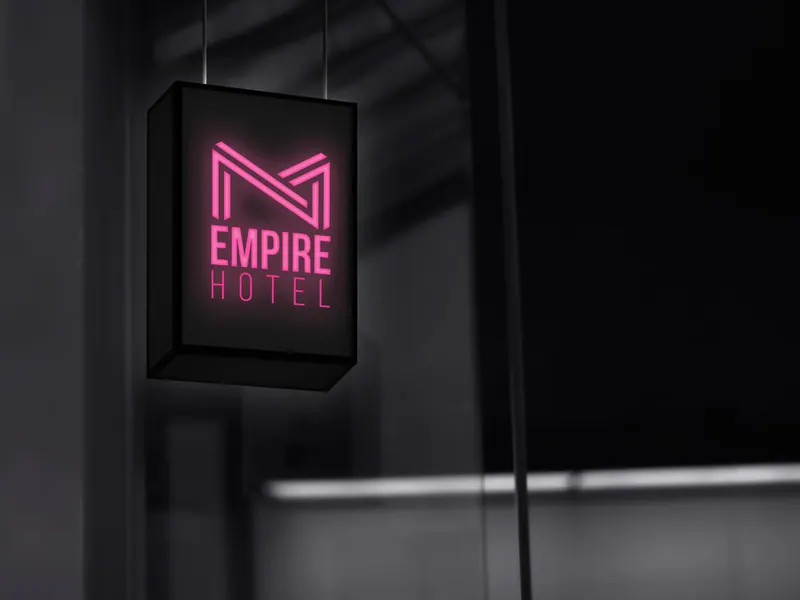 Empire Hotel identity, application 6 of 10