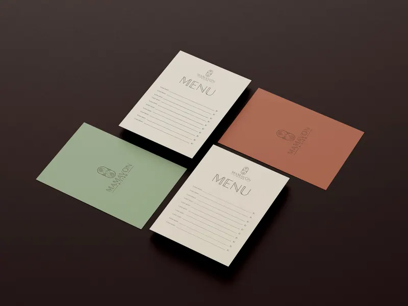 Mamavon Bistro identity, application 7 of 16