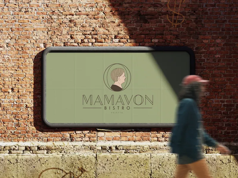 Mamavon Bistro identity, application 4 of 16