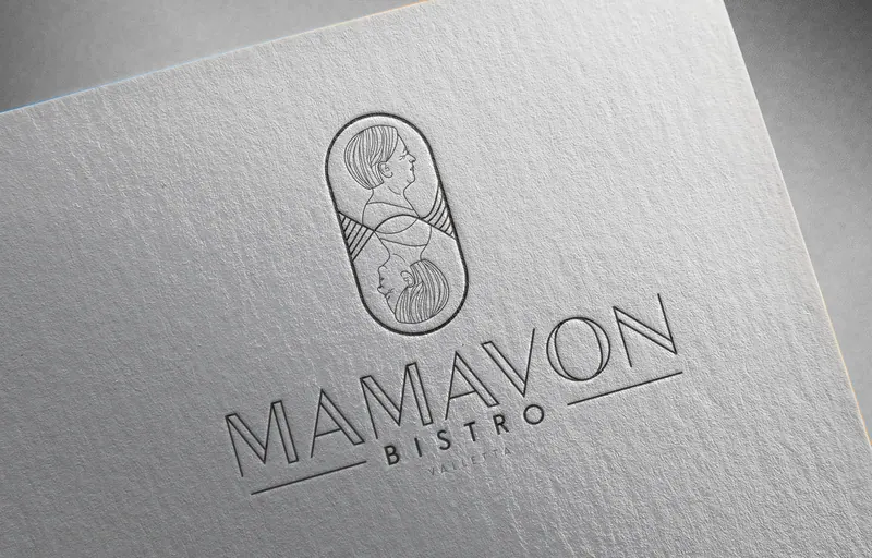 Mamavon Bistro identity, application 13 of 16