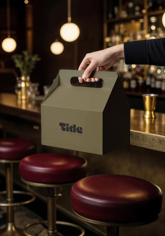 Tide Bistro identity, application 4 of 12