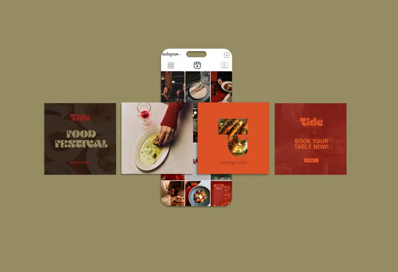 Tide Bistro identity, application 7 of 12
