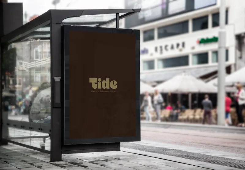 Tide Bistro identity, application 8 of 12