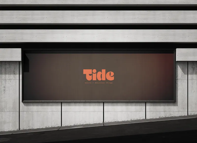 Tide Bistro identity, application 11 of 12